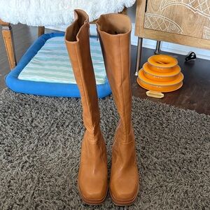 Tan Knee-High Boots